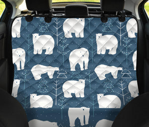 Polar Bear Mother Her Child Pattern Dog Car Seat Covers