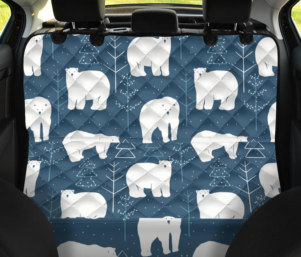 Polar Bear Mother Her Child Pattern Dog Car Seat Covers