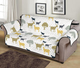 Silhouettes of goat and tree pattern Sofa Cover Protector