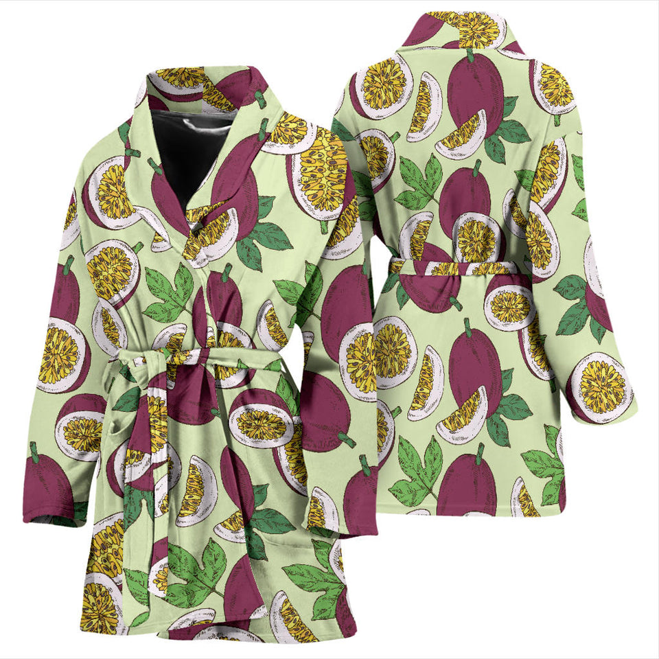 Passion Fruit Pattern Women'S Bathrobe