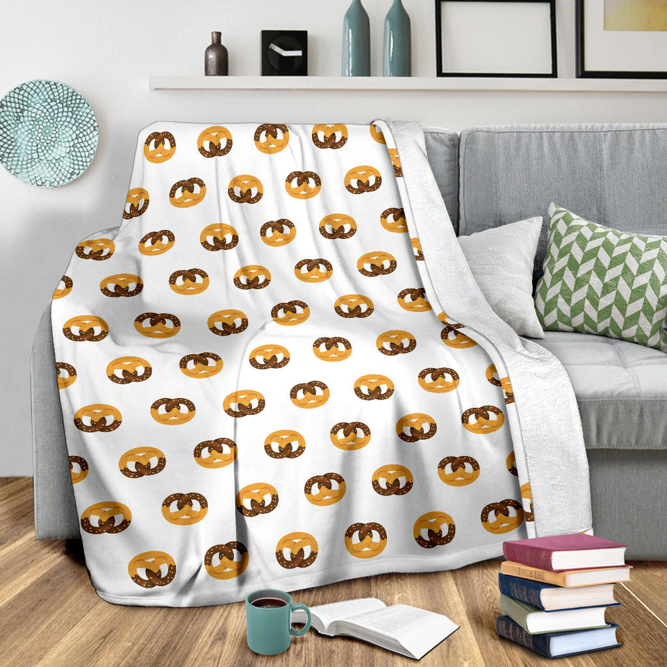 Pretzels Pattern Print Design 02 Premium Blanket