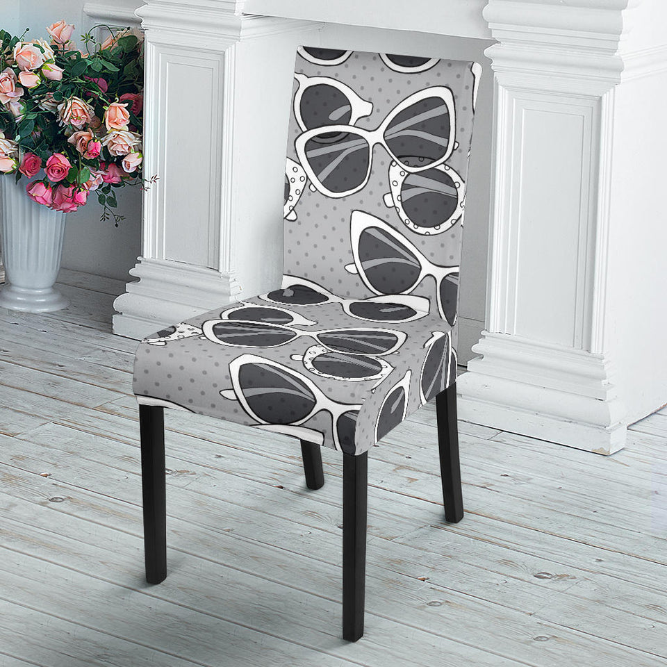 Sun Glasses Pattern Print Design 04 Dining Chair Slipcover