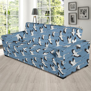 Seagull Pattern Print Design 04  Sofa Slipcover