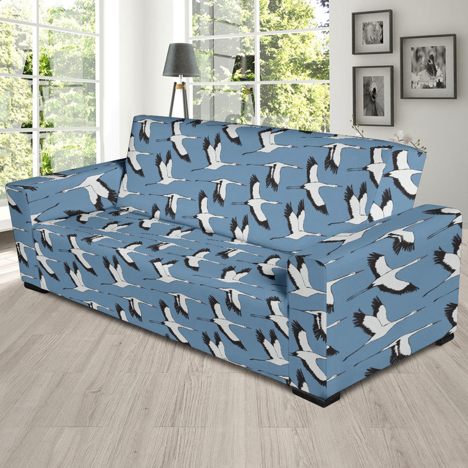 Seagull Pattern Print Design 04  Sofa Slipcover