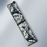 Sugar Skull Black White Pattern Car Sun Shade