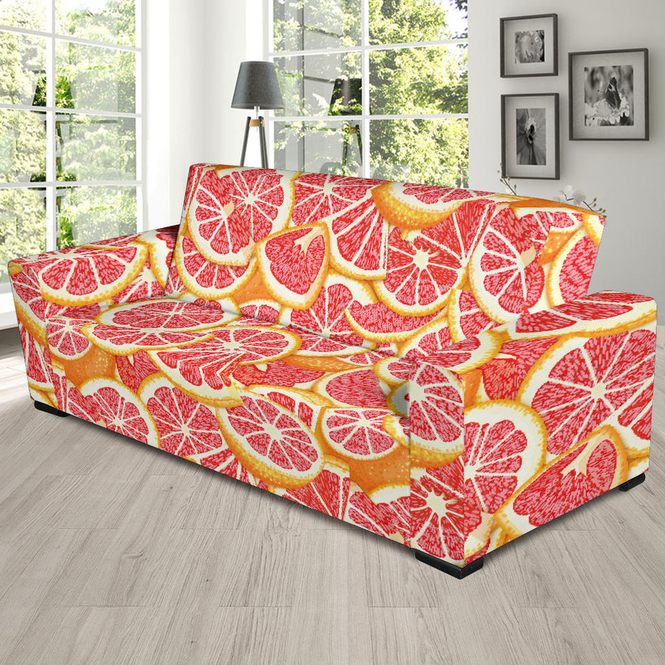 Tropical Grapefruit Pattern Sofa Slipcover