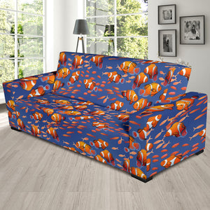 Clown Fish Pattern Print Design 04 Sofa Slipcover