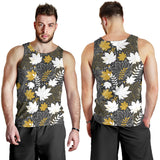 Beautiful gold autumn maple leaf pattern Men Tank Top