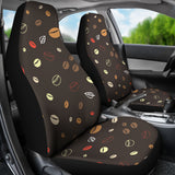 Coffee Bean Leave Pattern Universal Fit Car Seat Covers