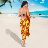 Fire Flame Design Pattern Sarong