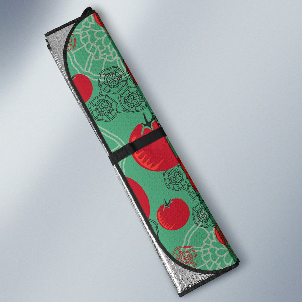 Tomato Design Pattern Car Sun Shade