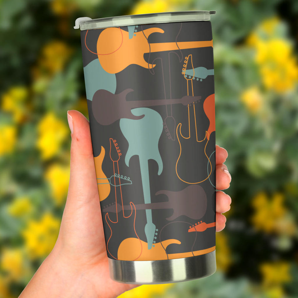 Electric Guitars Pattern Tumbler