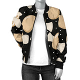 Champignon Mushroom Pattern Women'S Bomber Jacket