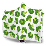 Cute Broccoli Pattern Hooded Blanket