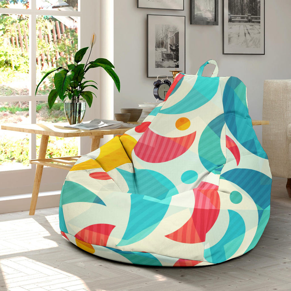 Colorful Moon Pattern Bean Bag Cover