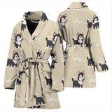 Cute Siberian Husky Women'S Bathrobe