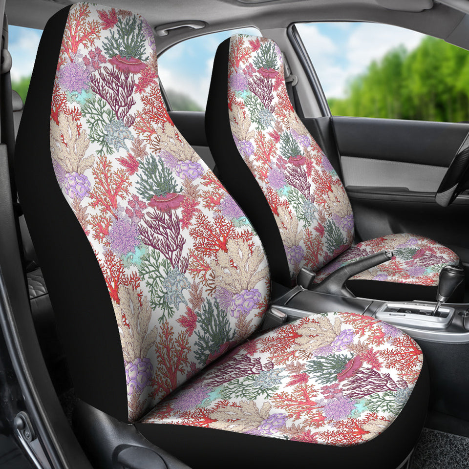 Coral Reef Pattern Print Design 03 Universal Fit Car Seat Covers