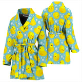 Duck Toy Pattern Print Design 03 Women's Bathrobe