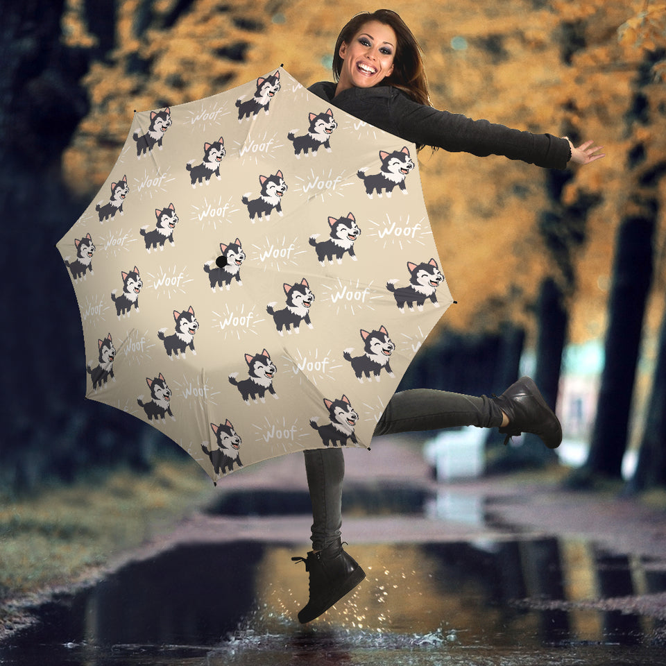 Cute Siberian Husky Umbrella