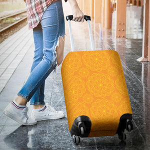 Orange Traditional Indian Element Pattern Luggage Covers