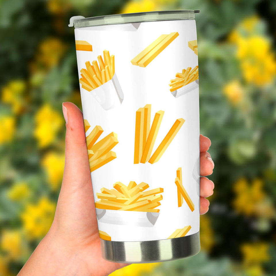 French Fries White Paper Box Pattern Tumbler