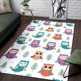 Cute Owl Pattern Area Rug
