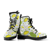 Durian Pattern Background Leather Boots