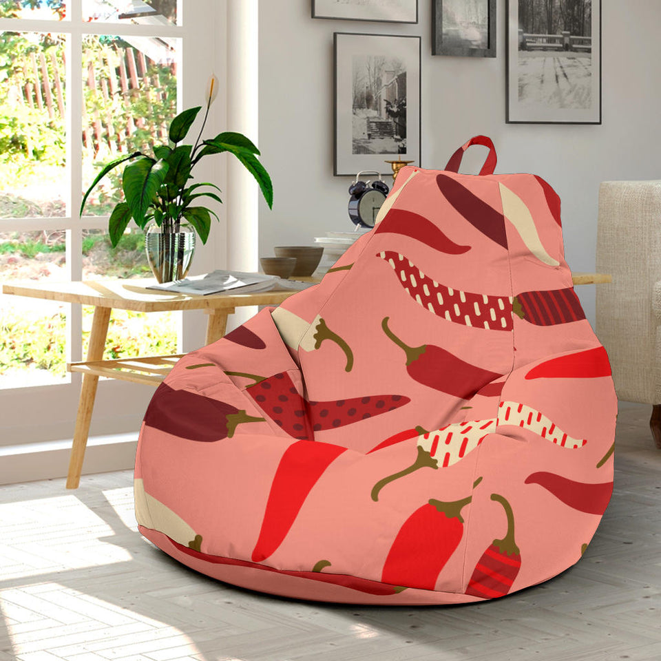 Beautiful Chili Peppers Pattern Bean Bag Cover