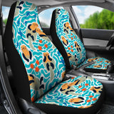 Cute Sea Otters Fishe Sea Urchin Pattern Universal Fit Car Seat Covers