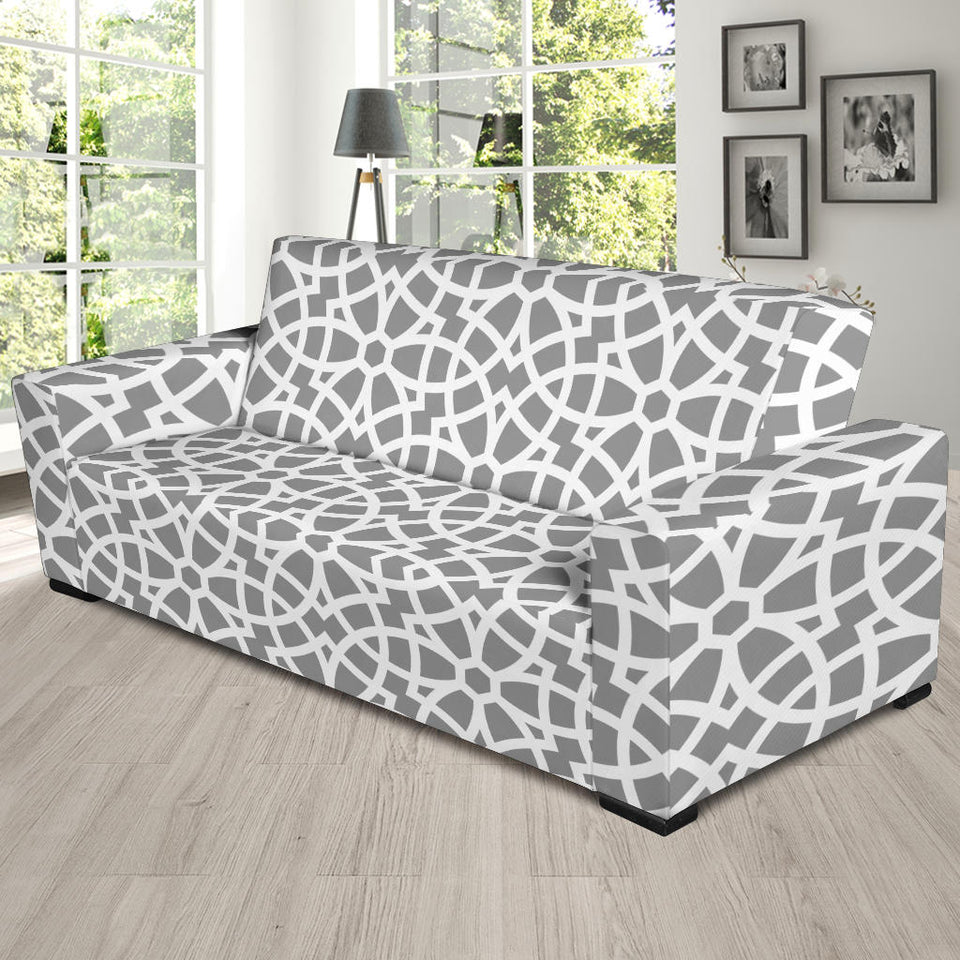 Arabic Gary Pattern Sofa Slipcover