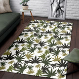 Canabis Marijuana Weed Pattern Print Design 05 Area Rug