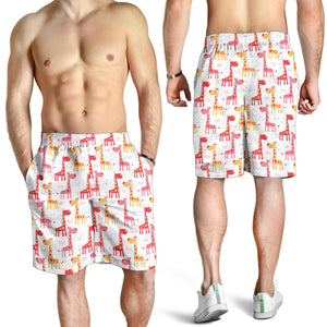 Giraffe Pattern Print Design 03 Men Shorts