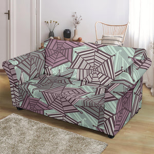 Spider Web Cobweb Design Color Pattern Loveseat Couch Slipcover