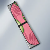 Avocado Slices Leaves Pink Back Ground Car Sun Shade