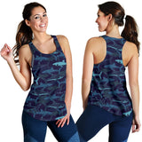 Shark pattern Women Racerback Tank Top