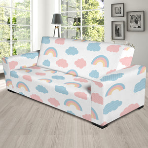 Cute Rainbow Clound Pattern Sofa Slipcover