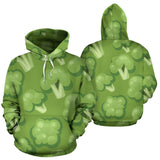 Broccoli Pattern Green Background Men Women Pullover Hoodie