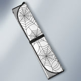 Spider Web Cobweb Pattern White Background Car Sun Shade