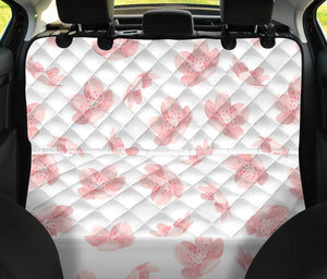 Pink Sakura Cherry Blossom Pattern Dog Car Seat Covers