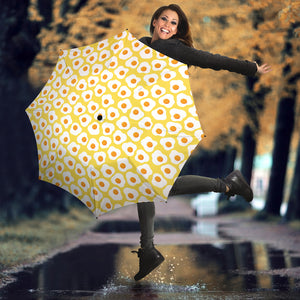 Fried Eggs Pattern Print Design 05 Umbrella