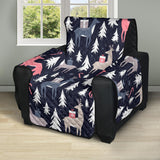 Deers Winter Christmas pattern Recliner Cover Protector