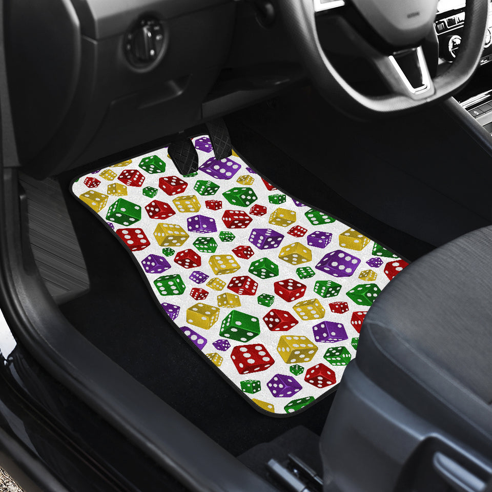 Dice Pattern Print Design 03 Front Car Mats