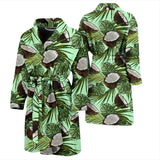Coconut Pattern Print Design 02 Men's Bathrobe
