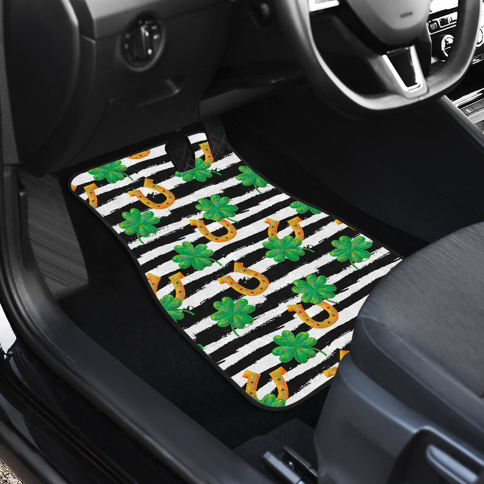 Horseshoes Pattern Print Design 01 Front and Back Car Mats