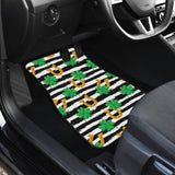 Horseshoes Pattern Print Design 01 Front and Back Car Mats