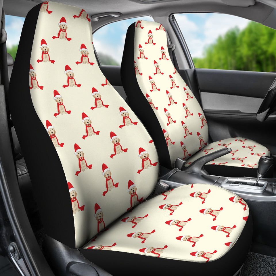 Golden Retriever Pattern Print Design 01 Universal Fit Car Seat Covers