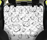 Garlic Pattern Black White Dog Car Seat Covers