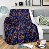 Eggplant Pattern Print Design 04 Premium Blanket