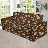 Snail Pattern Print Design 03  Sofa Slipcover