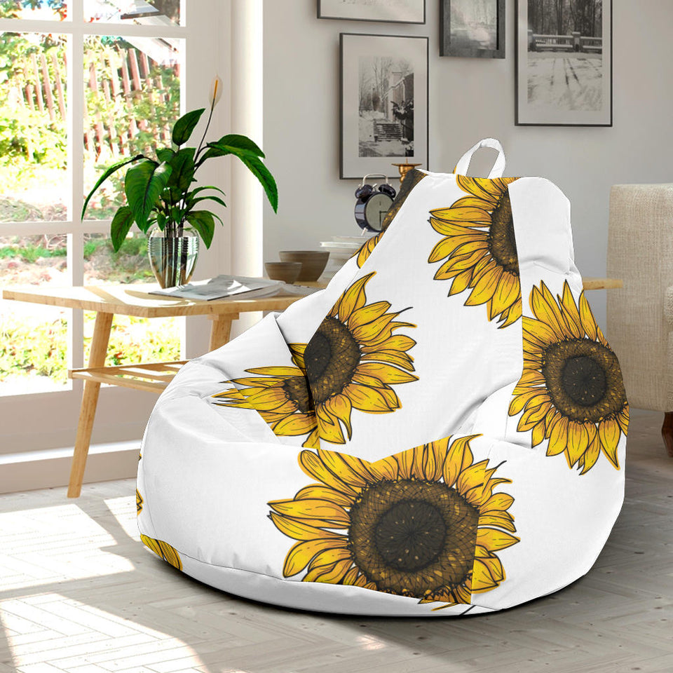 Sunflowers Design Pattern Bean Bag Cover